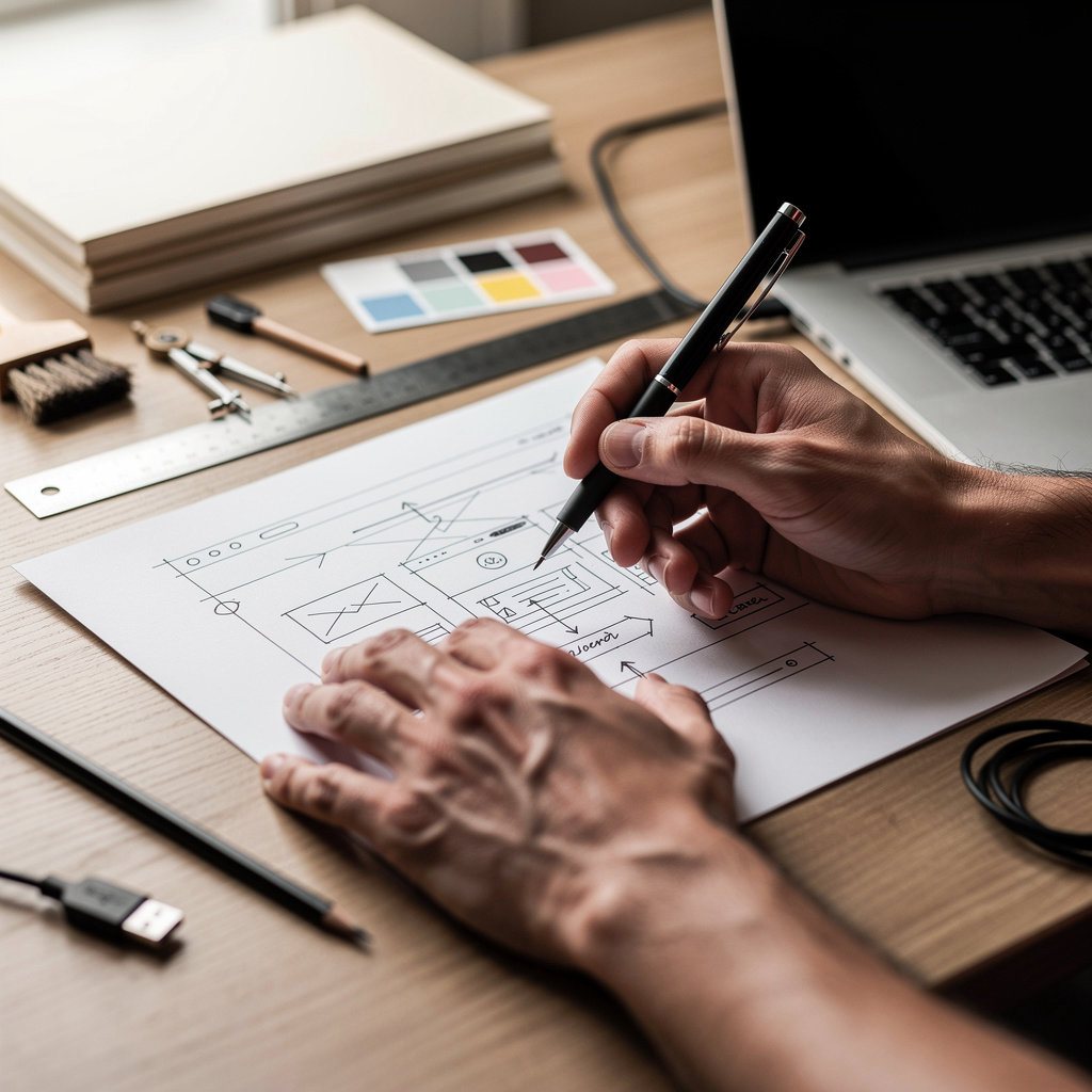 Artisanal Hand-Coded Websites Co. custom design process with hand-crafted code and bespoke web design